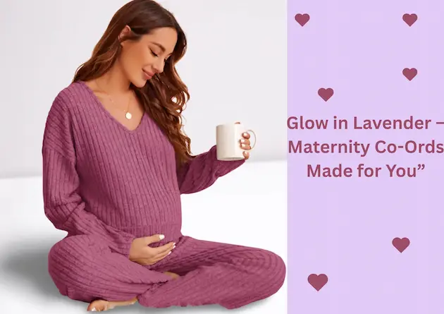 LAVENDER MATERNITY CORD SET