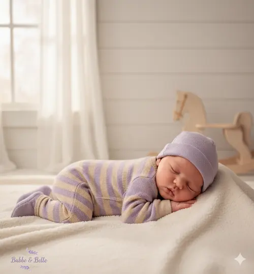 newborn boy in bubbe and belle collections